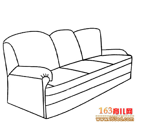 简笔画:舒服的沙发