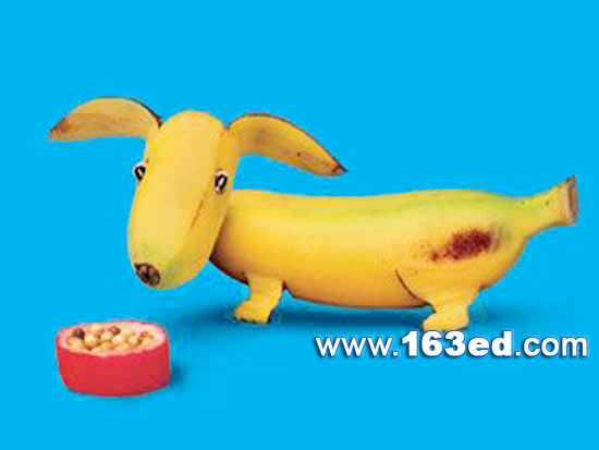 水果手工:香蕉小狗—儿童手工制作网